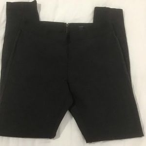 J. Crew Pixie Heather Gray Ponte Pant w/Back Exposed Zipper & Back Center Seam